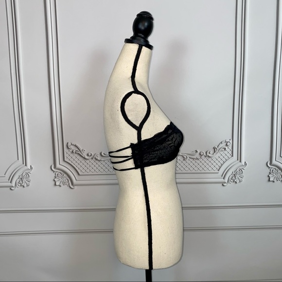 Free People Black Lace Strappy Bandeau | Size S or M - Picture 5 of 12